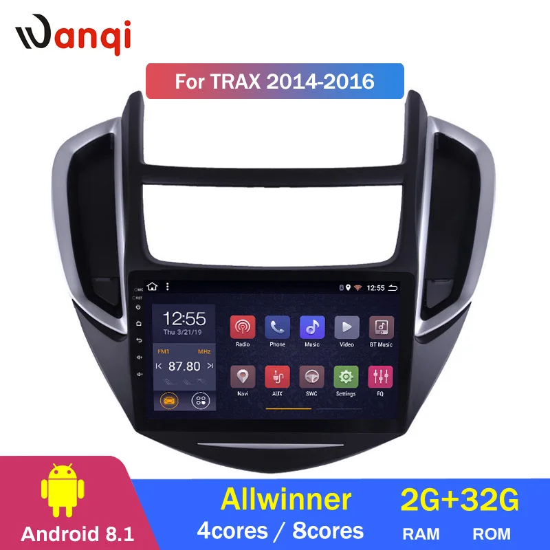 2G ram 32G rom 9 дюймов Android 8,1 Автомобильная Мультимедийная система для Chevrolet Trax- GPS Радио Навигация