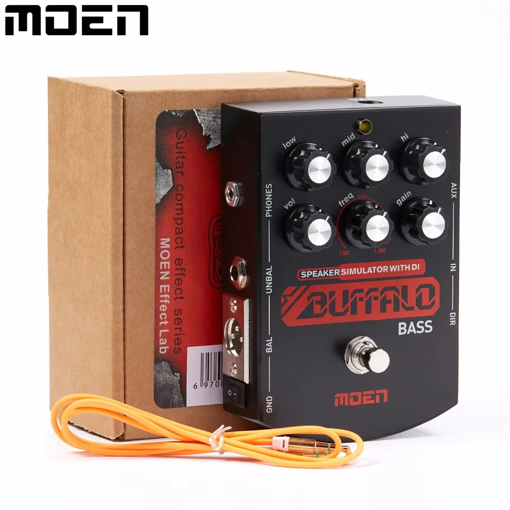 Moen Buffalo Bass Equalizer Effect Pedal Speaker simulator with DI and