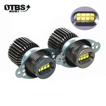 OTBS 2x80 Вт Светодиодный Маркер Angel Eyes Canbus для BMW E90 E91 328i 335i 2009-2011 LCI, не ксеноновая фара, белый