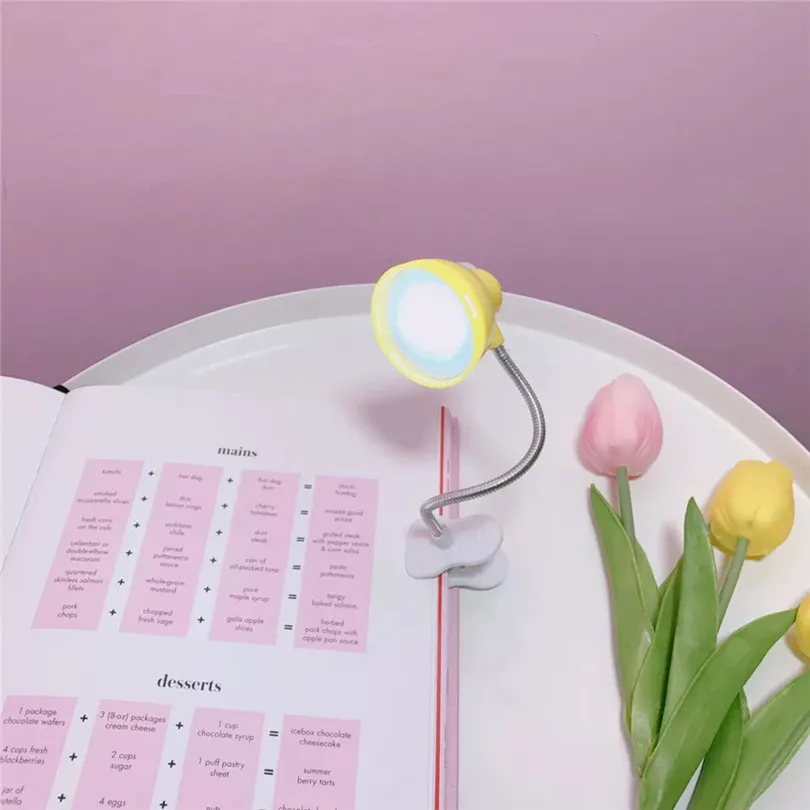 LED Reading Light Desk Lamps Fine Convenient Portable Travel Book Reading Light Lamp LED Clip Booklight Luces 40DC604