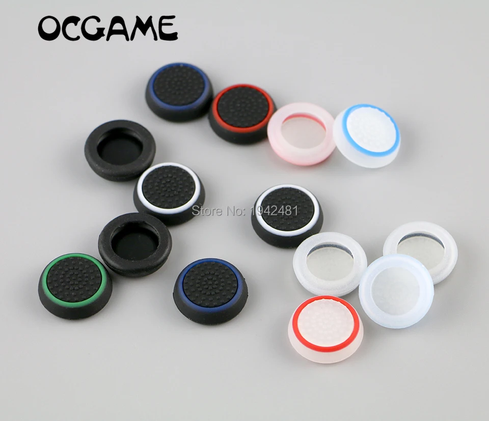 OCGAME 20 шт./лот многоцветный Силиконовый цветной колпачок Стик Джойстик для PS4 PS3