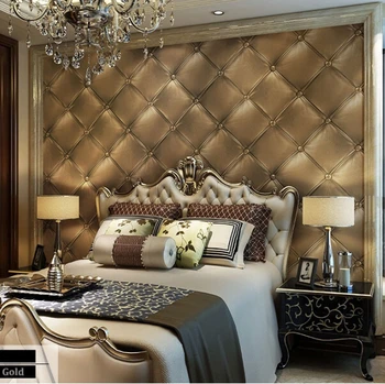 

3d papel de parede flocking soft roll gold wallpaper rolls for bedding room 3d vinyl wallpaper background 3d wallcoverings