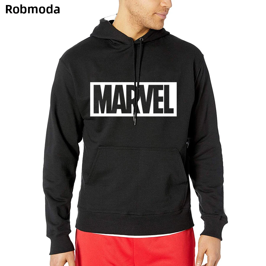 

2019 The Avengers 4 Captain Marvel Hoodie Men Hoodies Print Letter Casual Harajuku Homme Hooded Sweatshirt Autumn Warm Tops