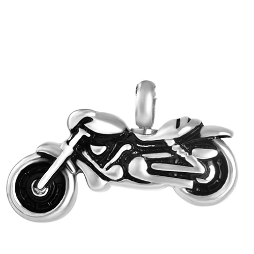 Здоровье Шарм мужские мотоциклетные кремации урна ожерелье из нержавеющей стали держатель праха на память мемориальные украшения - Окраска металла: Sliver