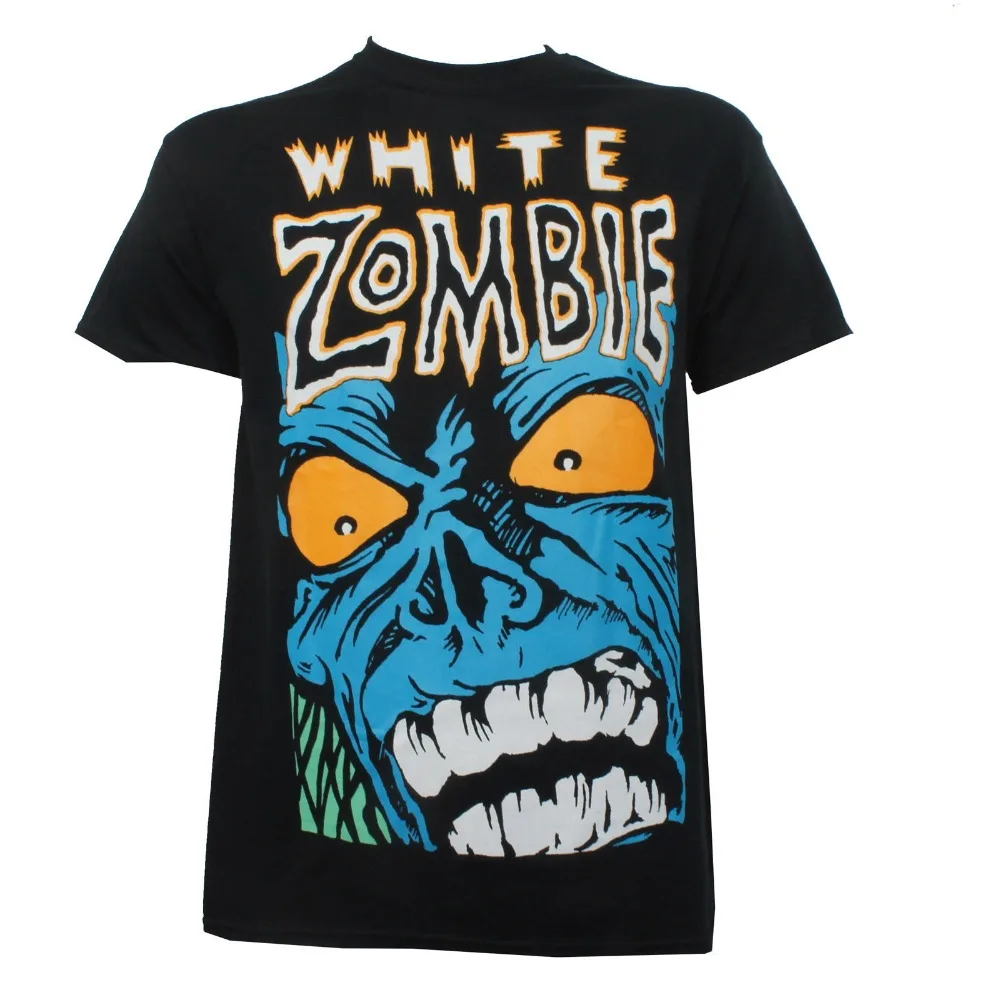

Summer 2019 Famous BrandAuthentic WHITE ZOMBIE Band Blue Monster Logo Rock Metal T-Shirt S-2XL NEW Hip-Hop Tops Tees