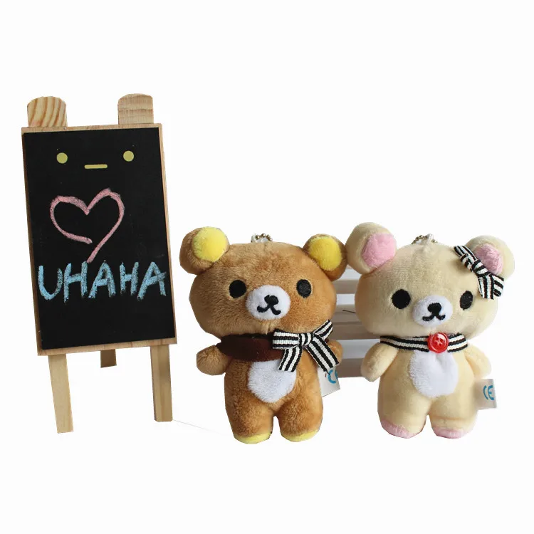 Оптовая продажа 12 шт./лот Rilakkuma Набивная игрушка Медведь кукла 10 см небольшой