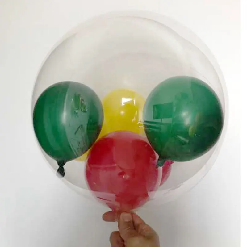 clear balloon with 5inch little balloons