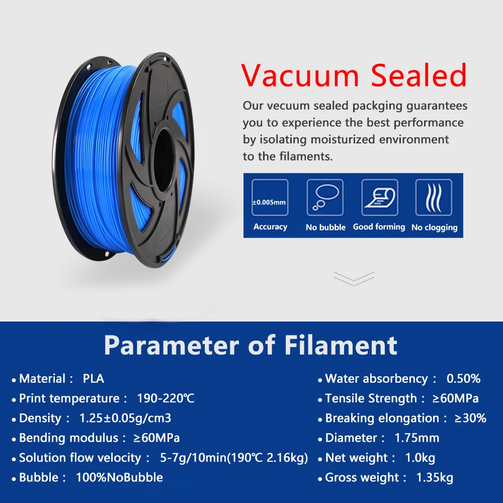 Online Anet 3D Printer 1KG 1.75mm PLA Filament Printing Materials Colorful For 3D Printer Extruder Pen Plastic Accessories Filament