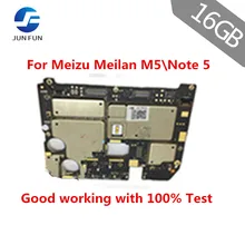 Бренд Jun Fun 16GB разблокированная электронная панель материнская плата схемы материнская плата гибкий кабель с прошивкой для Meizu Meilan M5 note5 note 5