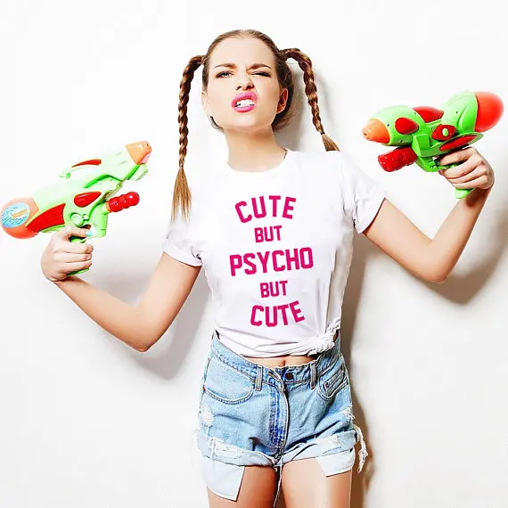 Download Cute But Psycho But Cute T shirt Top Blogger Hipster ...