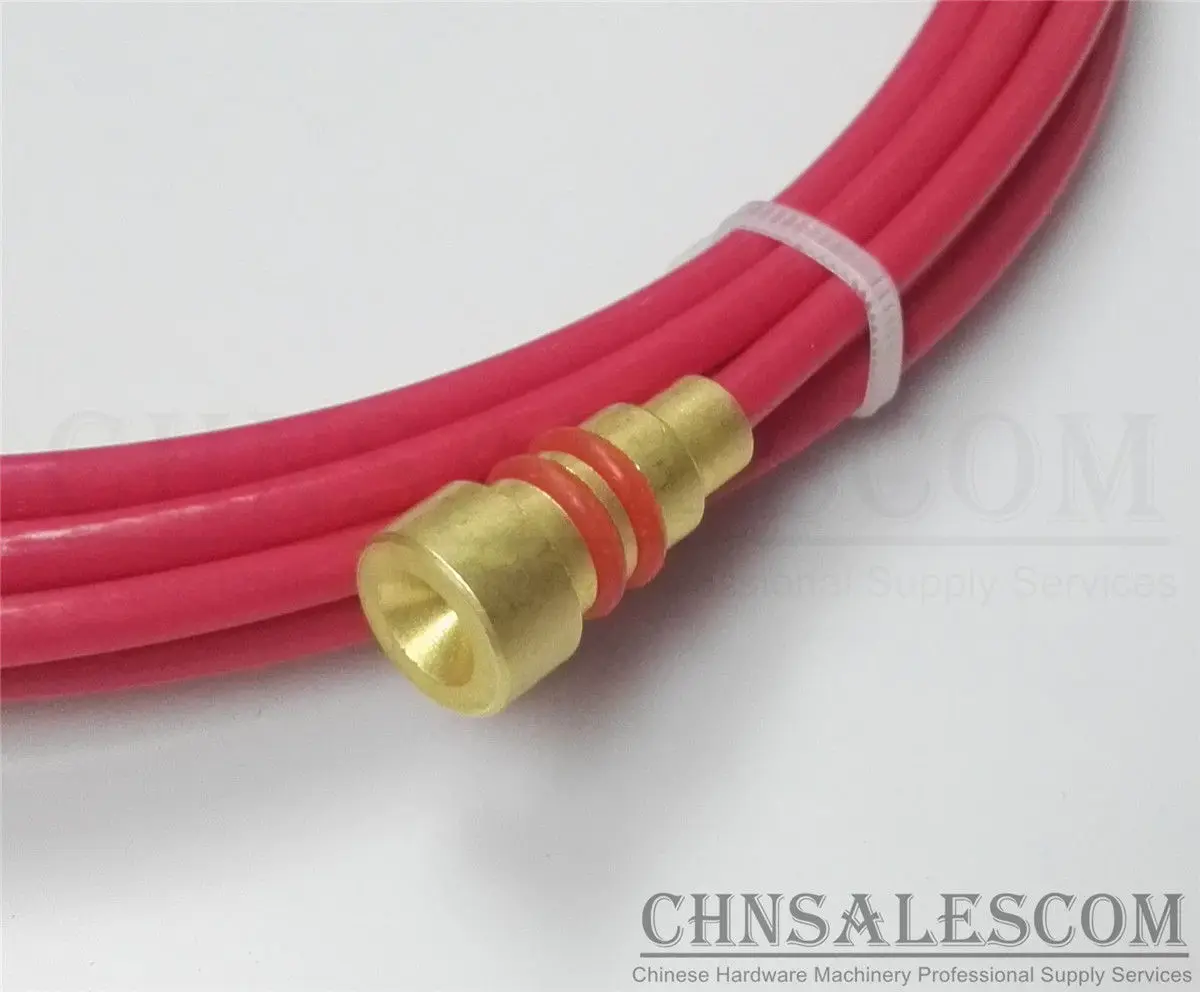 CHNsalescom PTFE Liner 10 футов mig сварочный пистолет размер провода 0,04"-0,045" алюминиевые провода mi LI TW красный