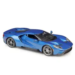 1:18 сплава игрушки спортивный автомобиль, высокая моделирования 2017 Ford GT, передовые Коллекционная модель литая металлическая модель игрушка