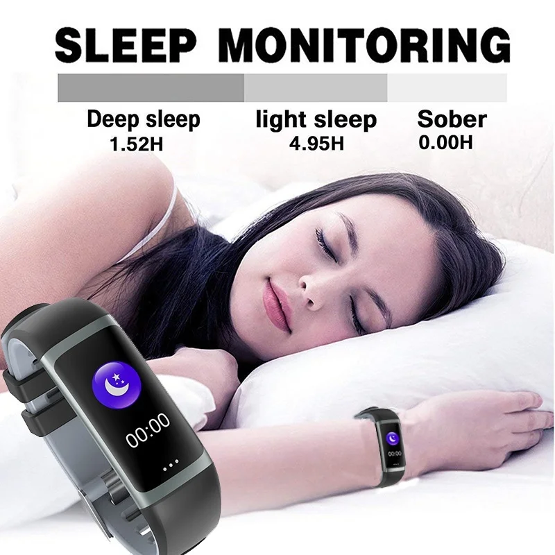  Smart Fitness Bracelet Tracker Watches Pedometer Heart Rate Monitor Smartband Blood Pressure Sports - 32919217682