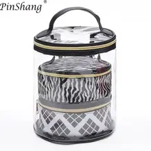 PinShang 3 шт./компл. в форме ведра Косметическая Водонепроницаемая дорожная сумка сумки макияж маленький персональный органайзер для вещей чехол ZK30