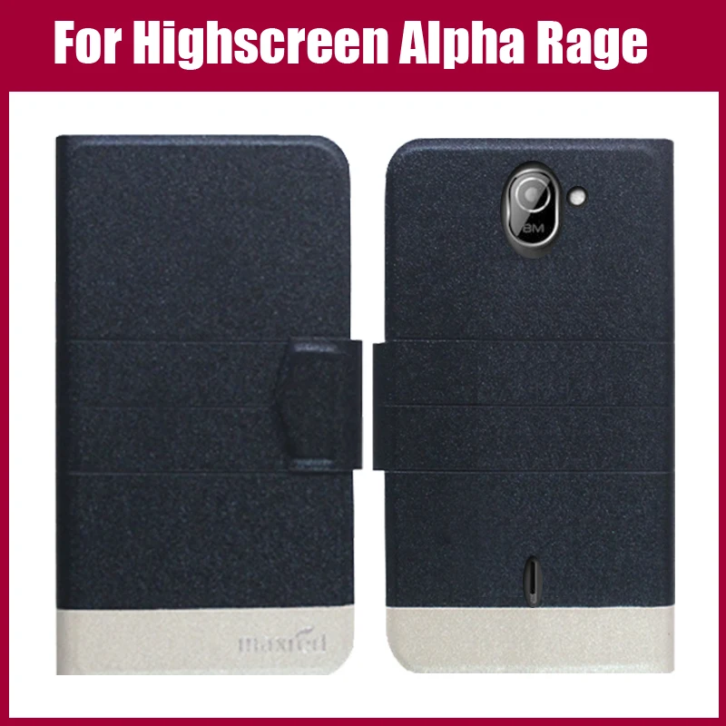 

Hot Sale! New Arrival 5 Colors Fashion Flip Ultra-thin Leather Protective Cover For Highscreen Alpha Rage Case Phone Bag