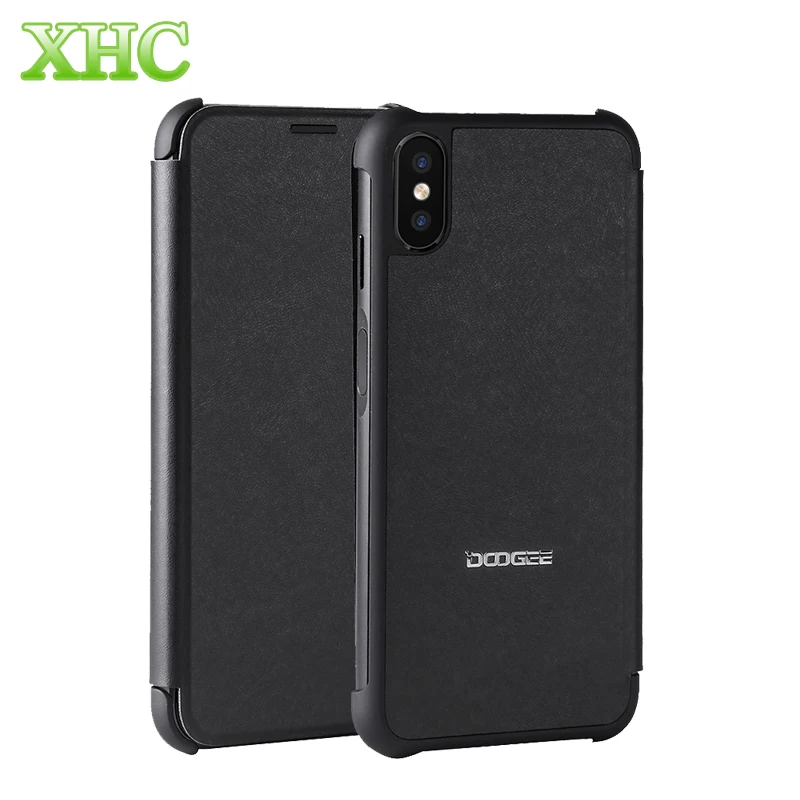Чехол для телефона DOOGEE X55 с горизонтальной откидной крышкой из закаленного
