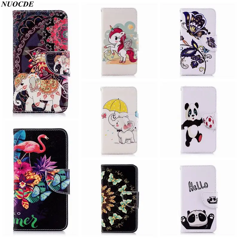 

NUOCDE PU Leather Flip Case For Xiaomi Redmi 4X Colorful Wallet Painted Cover for Xiaomi Redmi Note 4X With Stand Card Slot