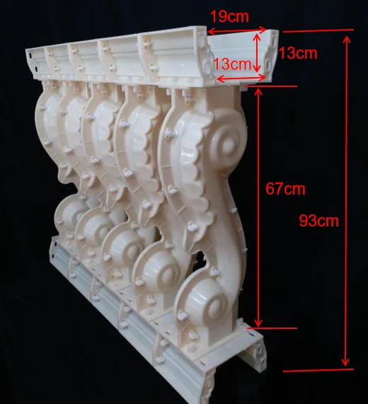 93 см(36,61 дюйма) ABS домашний садоводство и балкон морской конек литой на месте бетонный балясины(с Рельсом) плесень