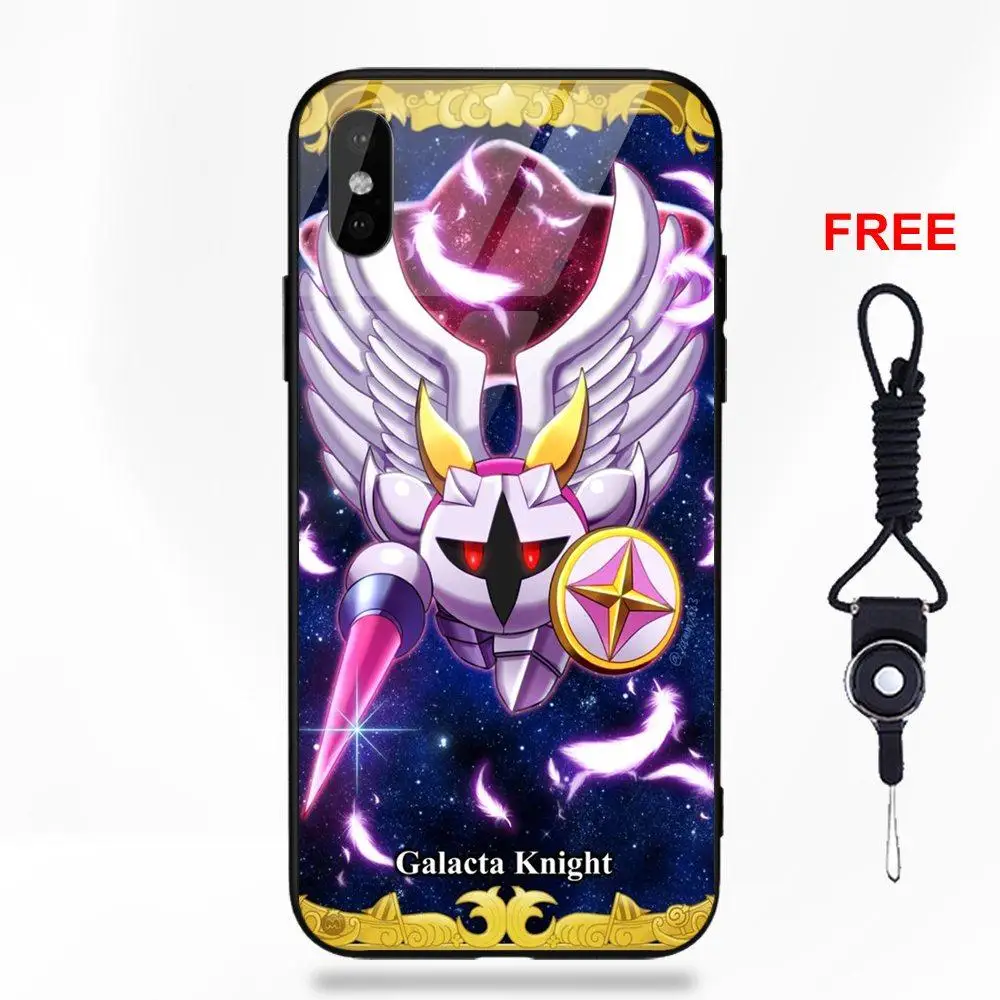 Game Kirby Galacta Knight Pattern Soft TPU Frame Tempered Glass Phone Case For Apple iPhone X XS Max XR 5 5C 5S SE 6 6S 7 8 Plus Game Kirby Galacta Knight Pattern Soft TPU Frame Tempered Glass Phone Case For Apple iPhone X XS Max XR 5 5C 5S SE 6 6S 7 8 Plus