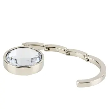 

Wholesale 10pcs Portable Foldable Folding Crystal Alloy Purse Handbag Hook Hanger Bag Holder
