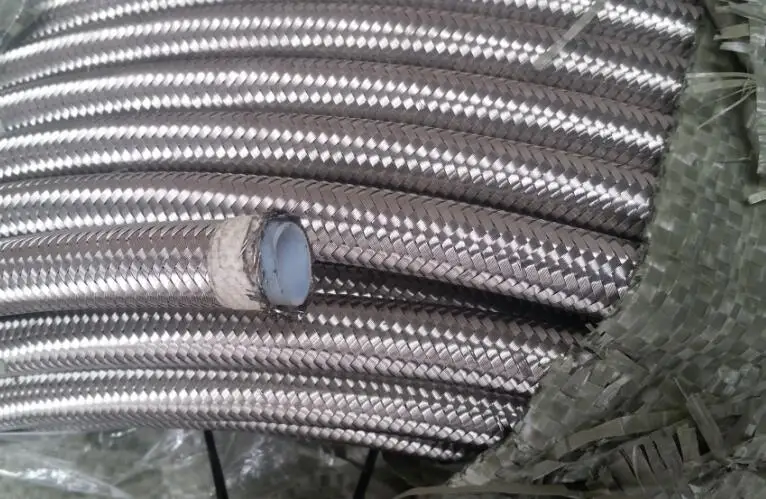 

1 meter AN -8 AN8 8an Stainless Steel Braided PTFE tpfe teflon hose Fuel Line Oil Gas for ej20 ej25 fuel rail