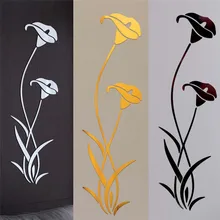 3D Diy acrílicos en forma de flor pegatina de pared pegatinas modernas decoración Vintage hogar Decoración 100*29cm y