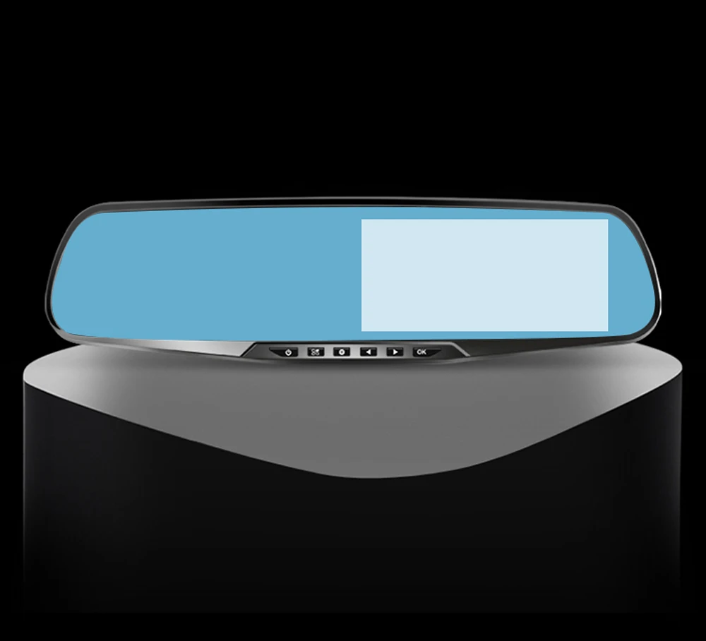 ADDKEY Full HD 1080P Car Dvr Camera Auto 4.3 Inch Rearview Mirror Dash Digital Video Recorder Dual Lens Registratory Camcorder vehicle blackbox dvr