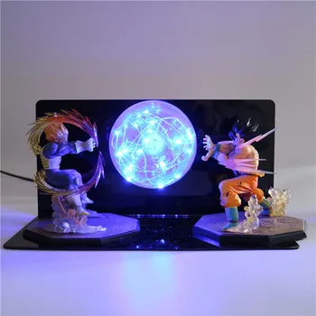 

Dragon Ball Z Vegeta Goku Action Figure DIY Lamp DBZ Super Saiyan Model Toy Night Light Kids Children Table Lamp Anime LED Light