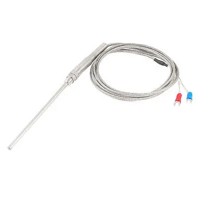 

2 Meters Spade Terminal K Type 0-400C Thermocouple Temperature Sensor Probe