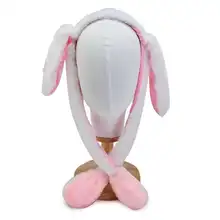 Спортивные Бег шапка, новинка, милая шапка с заячьими ушками шляпа знаменитости милые подколотой кроличьи уши будет двигаться теплый с капюшоном с заячьими ушками