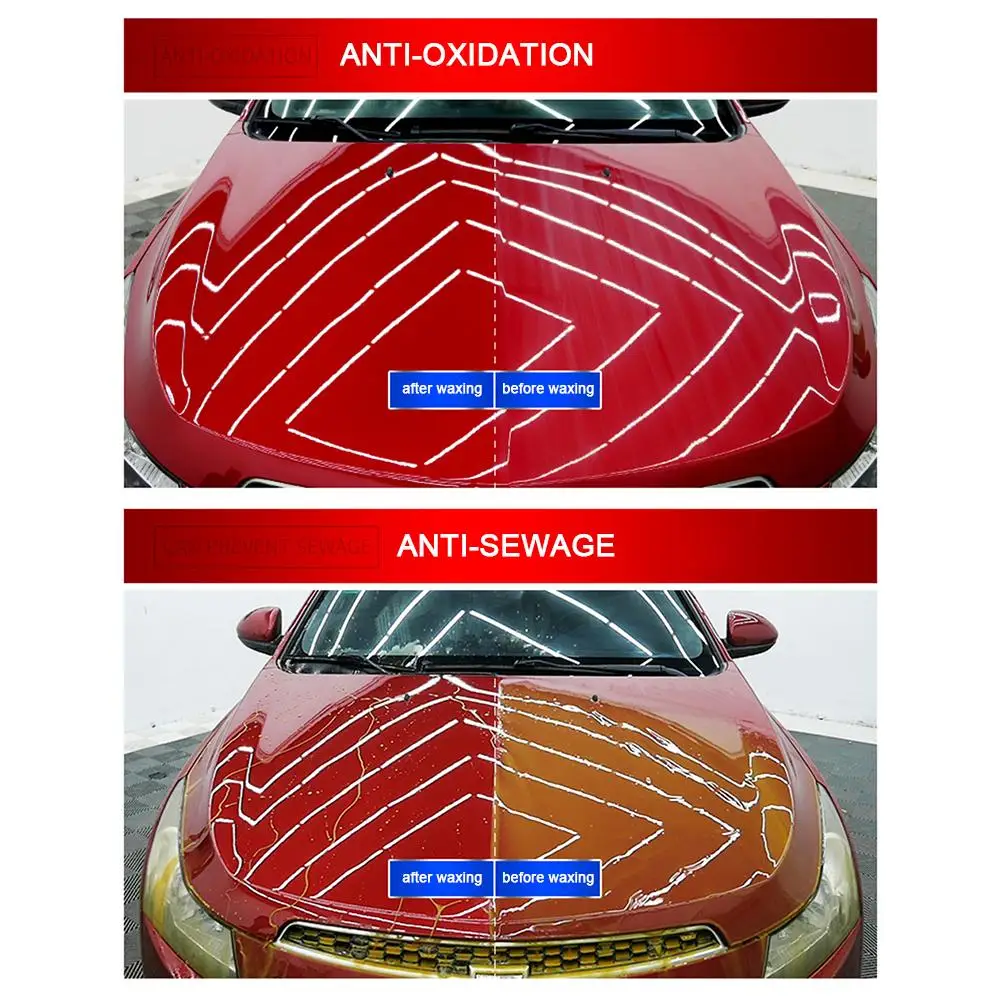 Автомобильный Воск обслуживание автомобиль обеззараживания остекление защитный воск уход за краской Нано покрытие микро царапины ремонт красный аксессуары