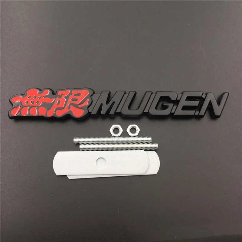 Эмблема для передней решетки автомобиля с логотипом Mugen Металлическая