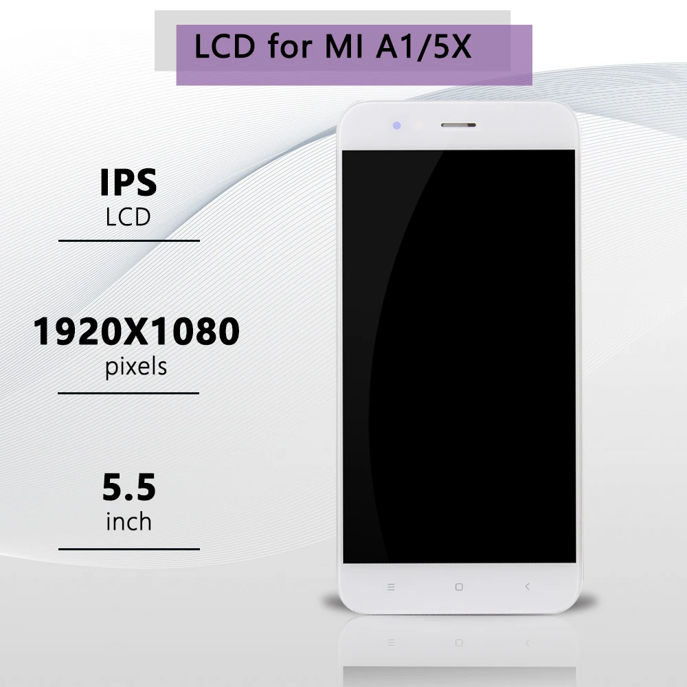 5,5 дюймов AAA Pantalla для Xiaomi mi A1 ЖК-дисплей сенсорный экран ЖК+ рамка Замена для дигитайзера экран для красного mi A1 5x