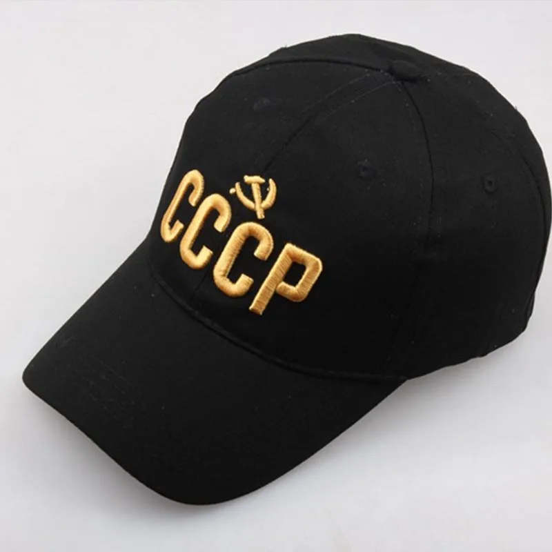 Новое поступление CCCP СССР русские кепки-бейсболки с вышитыми надписями унисекс черная красная хлопковая бейсболка с шляпа c вышивкой, для отца Прямая поставка