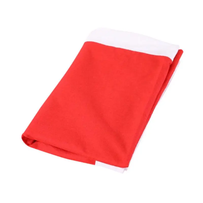 New Year Tablecloth Decoration Solid Color Long Red Christmas Tablecloth Christmas Supplies Cloth