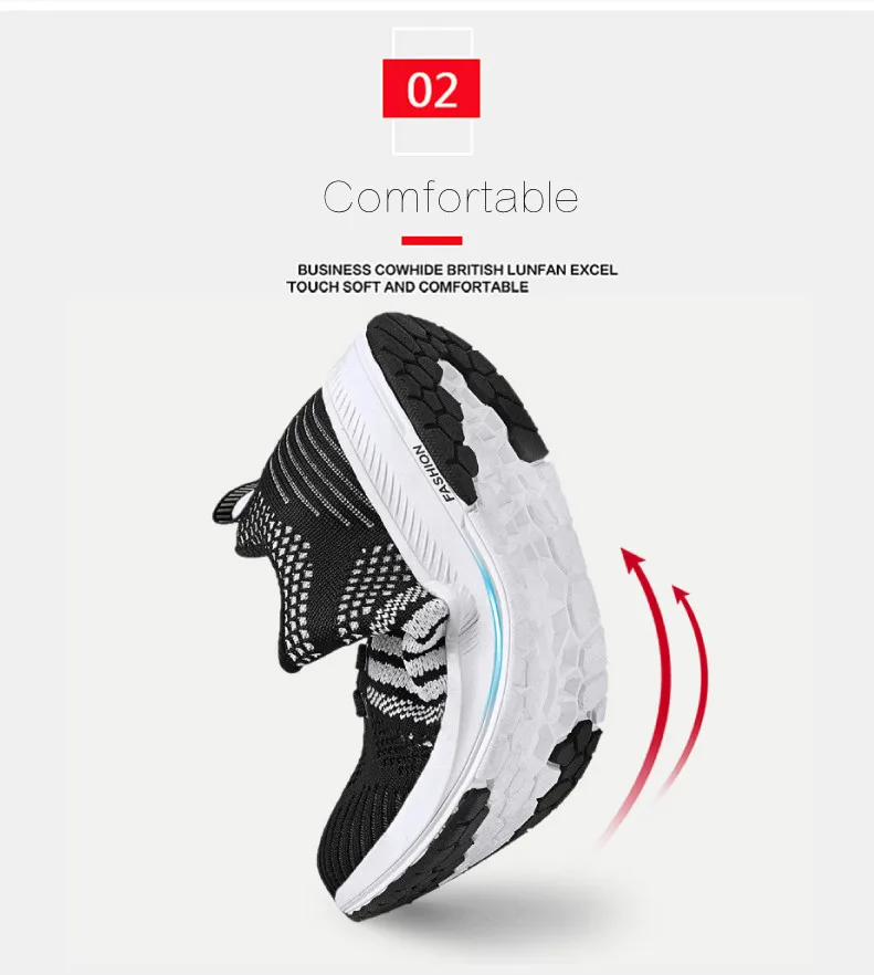  RECOISIN 2019 Autumn Sneakers Women Sport Shoes For Woman Lightweight Mesh Running Black Pink Walking Jogging Female Sneakers  (5)