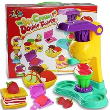 Color font b plasticine b font clay mold ice cream Maker Tool set Creative DIY font