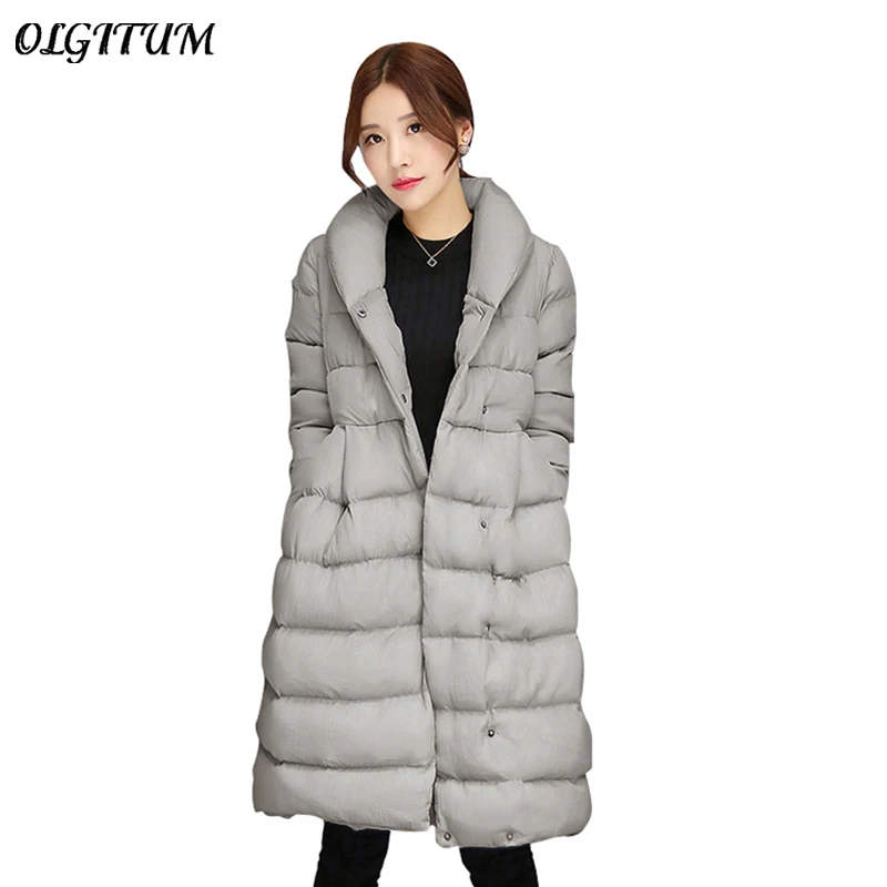 Горячая Распродажа 2019 зимняя новая женская куртка средней длины свободное