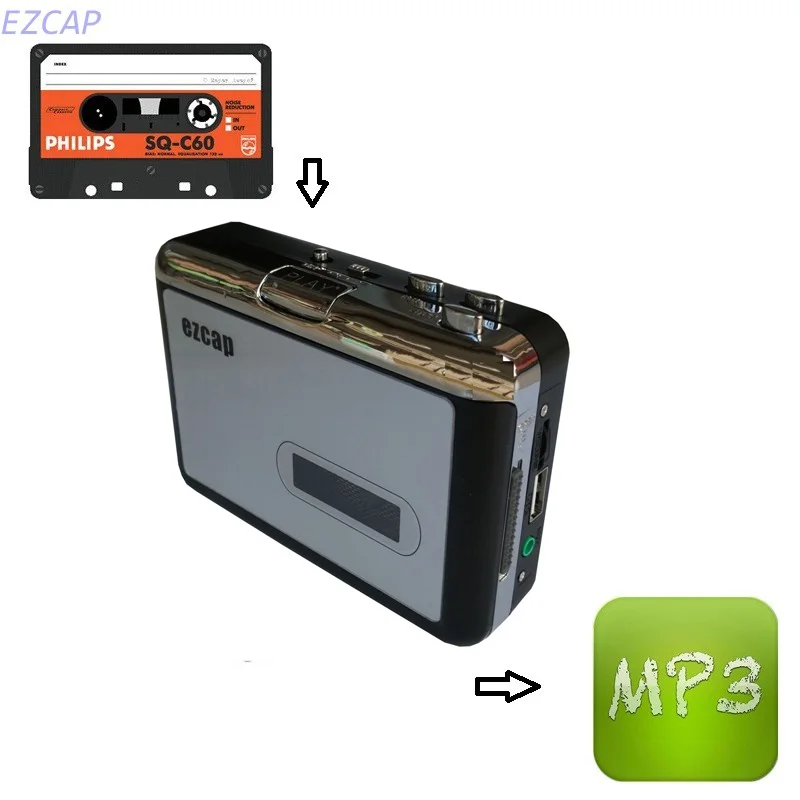 Старые кассетные ленты в mp3 конвертер, конвертировать старую ленту в mp3 сохранить в USB флэш-диск напрямую, не требуется ПК