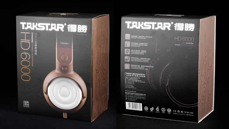 Оригинальные Takstar HD6000 динамические стерео наушники Auriculares Studio аудио монитор гарнитура Ecouteur DJ Игры наушники