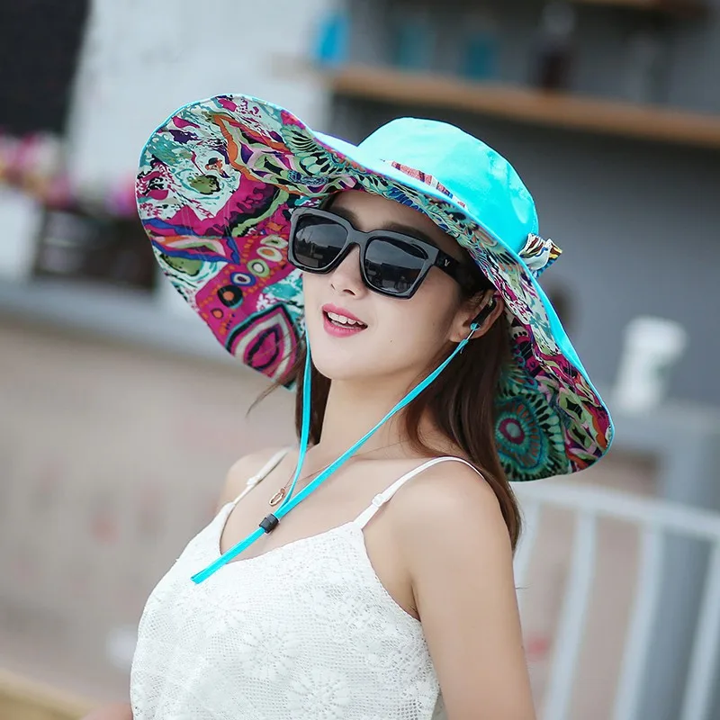 Уличная Женская Корейская версия печать двухсторонняя Большая Ткань Кепка летняя пляжная шляпа спортивная шапка Кепка пляжный солнцезащитный козырек