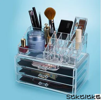 

transparent acrylic poisonless and tasteless cosmetics boxes jewelry boxes cosmetic box suits desktop accessories storage box