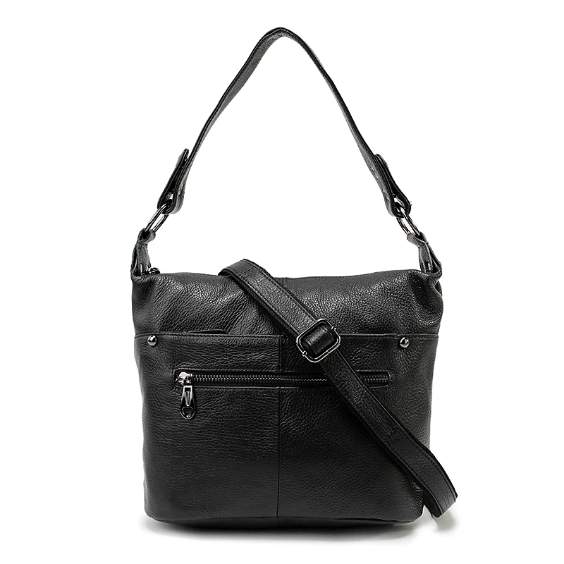 Nuleez, брендовая сумка на ремне из натуральной кожи, Сумка Хобо на плечо, женская сумка для отдыха, красная, синяя, черная, сумка через плечо, 3104