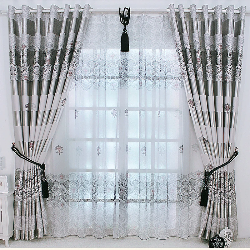 

New Arrival Exquisite Luxury Curtains for Living Room Window Treatments Blackout Curtain Tulle for Bedroom Noble Drapes Sheer