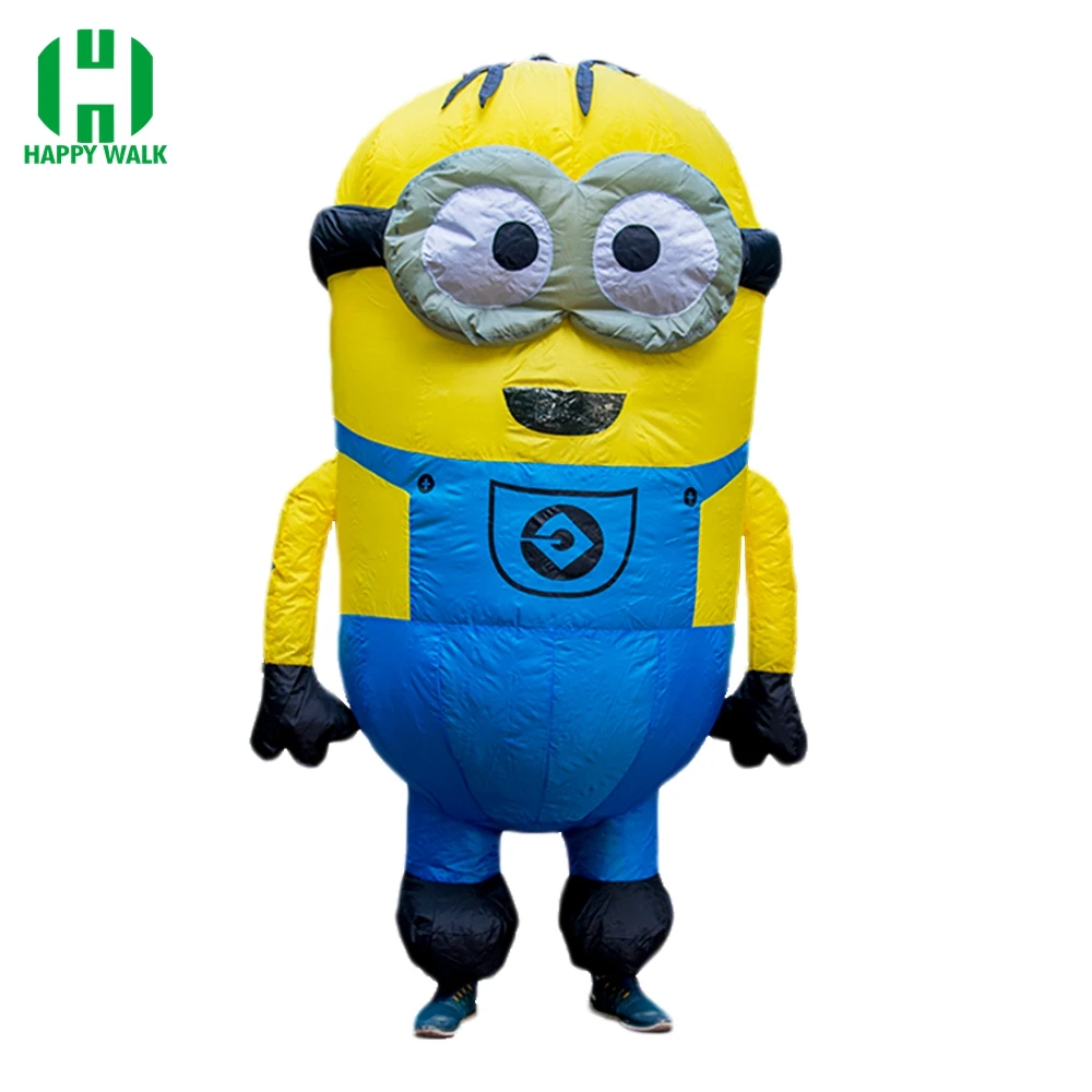 

New Minion Inflatable Costume With One Eye or Double Eyes Halloween Cosplay Party Costume Adult Minion Mascot Costume Carnival