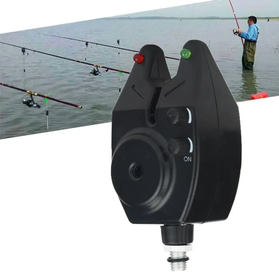 Высокочувствительный светодиодный светильник электронный сигнал тревоги для рыболовной удочки звуковой светильник с Wiggler Socket P40