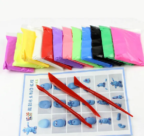 Novedades cheap polymer super light clay DIY fimo 36 slime toy safety playdough intelligent plasticine kids dough