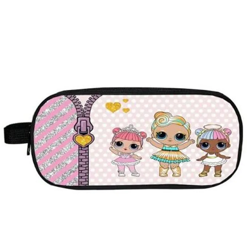 

Children Student Pen Bag Kids Purse Wallet Gifts LOL Dolls Girl Cartoon Pencil Case Bag School Pouches