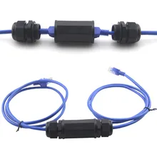 RJ45 Waterproof Connector IP67 Ethernet Network Cable Connector double head Outdoor Lan Coupler Adapter Female for Cat5 6 7 8P8C