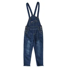 Джинсы для девочек; джинсовые комбинезоны для девочек; коллекция года; Осенний комбинезон с карманами; комбинезон; детские джинсы; Комбинезон для маленьких девочек; От 5 до 13 лет